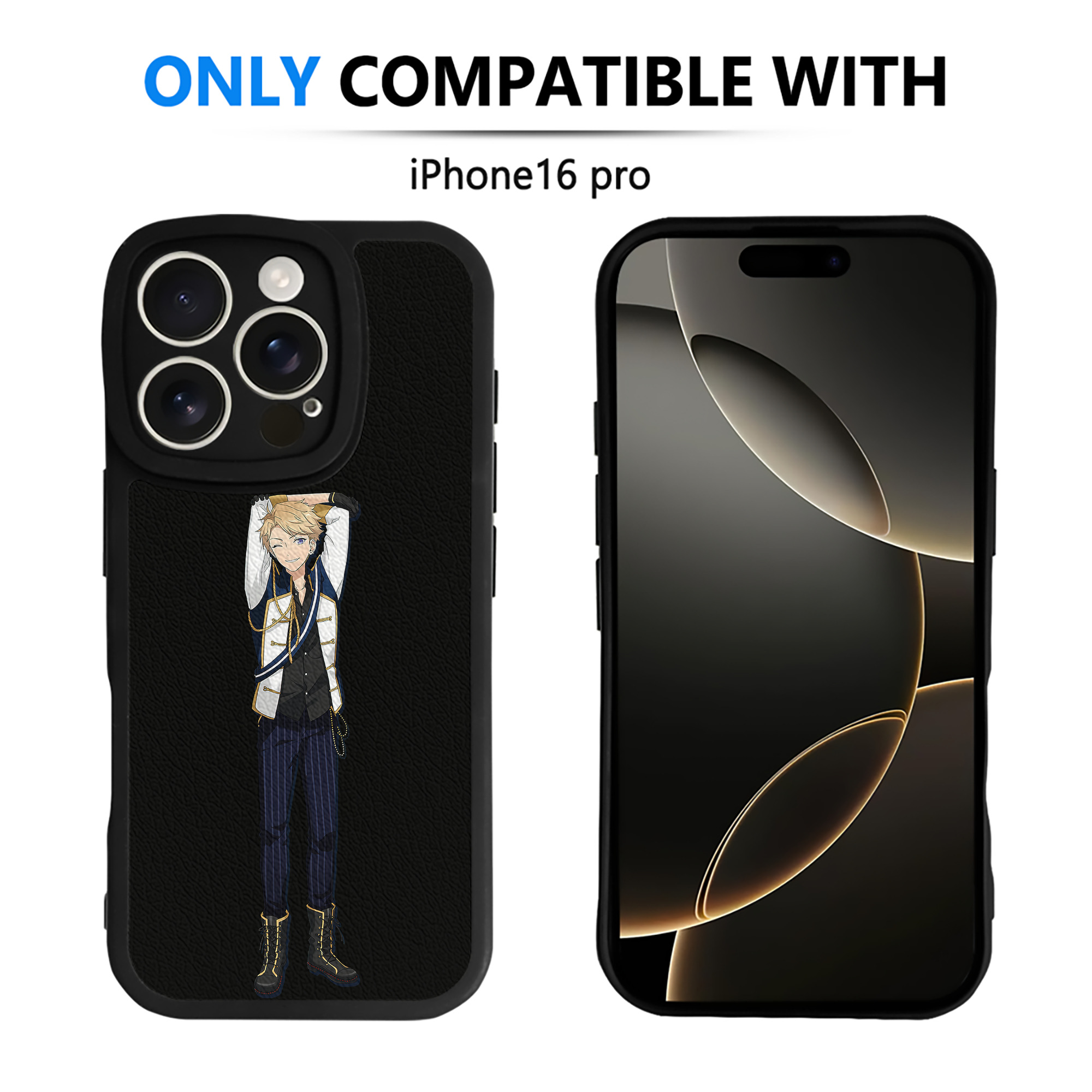 （画像用） あんさんぶるスターズ! Ensemble Stars 【iPhone 16シリーズ対応】シリコンスマホケース（レザー調） 材質：シリコン